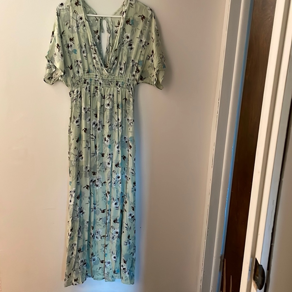 Mint green dress
